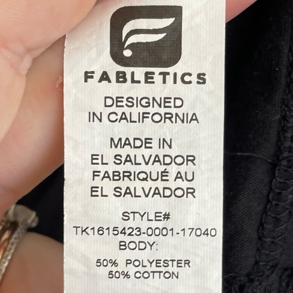 Fabletics Black Myra Tank, Size M - Picture 7 of 7
